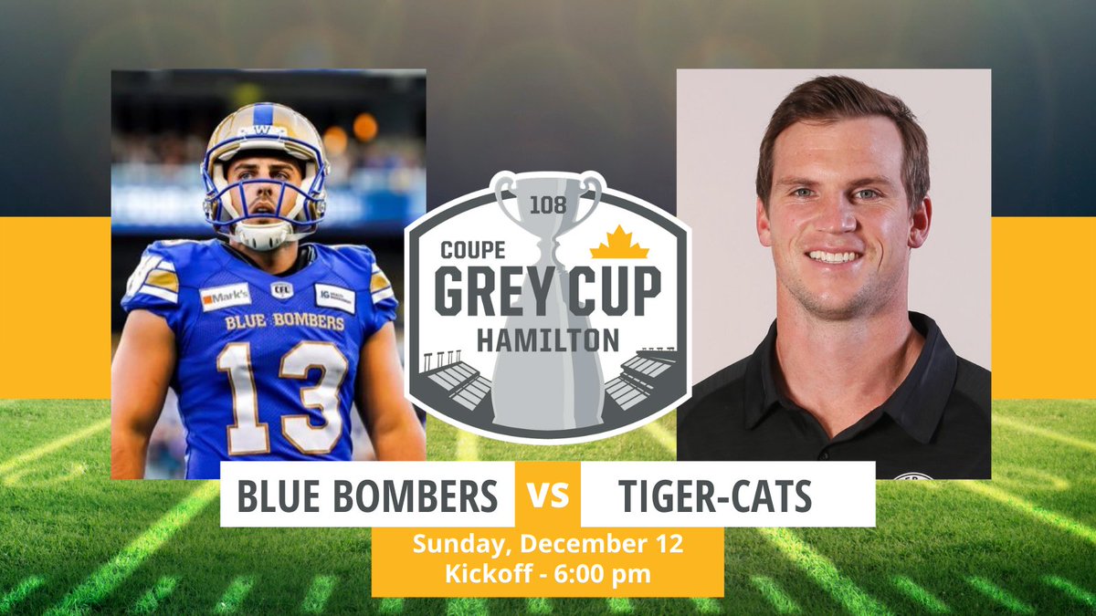 Cheer on Marc Liegghio ’20, kicker with Winnipeg Blue Bombers, and Craig Butler ’13, coach with Hamilton Ticats as they face each other at the 108th Grey Cup on Sunday, December 12. Kickoff is at 6 pm EST. #CFL #GreyCup #IWentToKings