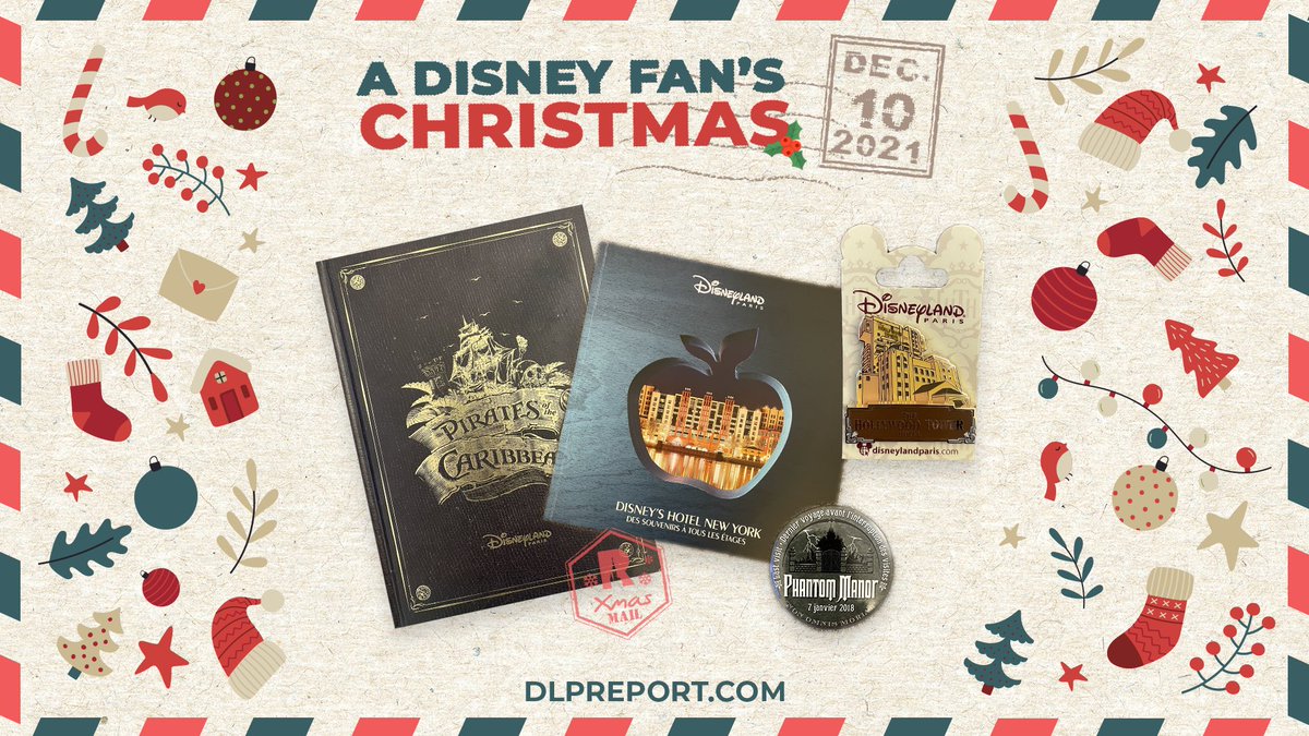 DLPReport's tweet photo. 🎁 Giveaway: “A Disney Fan’s Christmas”, Week 2 🎉
In pack #2: 
-  Pirates of the Caribbean Attraction Book,
- Phantom Manor “2018 refurb” button,
- Hotel New York History Book,
- Tower of Terror Pin. 

➡️ For your chance(s) to win, visit: https://t.co/oAyJII5VLA https://t.co/RWfmo9AJkn