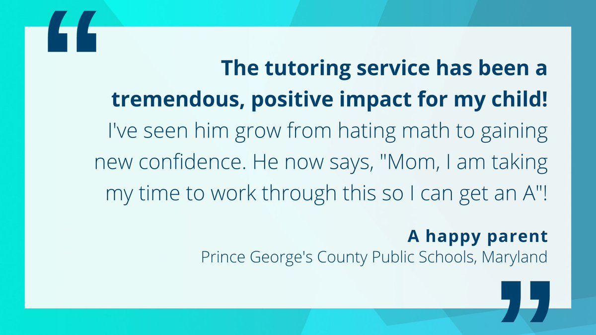 carnegielearn's tweet photo. We can't get enough of parent comments like this! Learn about how our tutoring services can help your students grow confident and excited about math. ► https://t.co/9XhhM0kjjx

#tutoring #mathchat https://t.co/lWHoqLzEOb