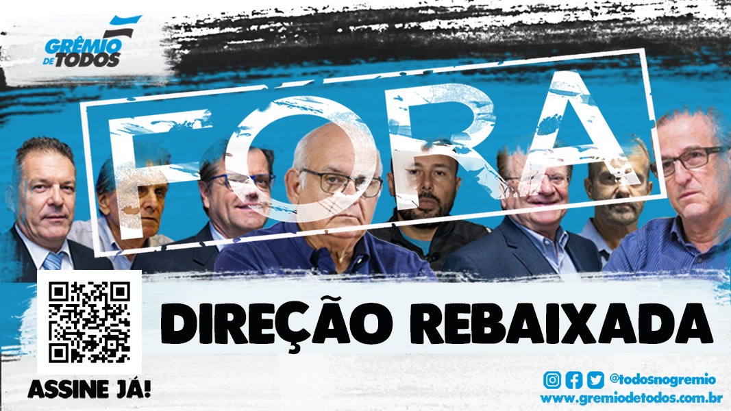 ogremiodetodos's tweet photo. Nós avisamos que quem derrubasse o Grêmio teria que ser derrubado! Não temos conselheiros, mas acreditamos na força do Sócio Gremista! Fora Direção Rebaixada! Eleições JÁ para salvar o Grêmio!
Abaixo-assinado dos sócios!Assinem: https://t.co/9IvM437YVA
#GrêmioDeTodos #oposição https://t.co/r1q93y70kU
