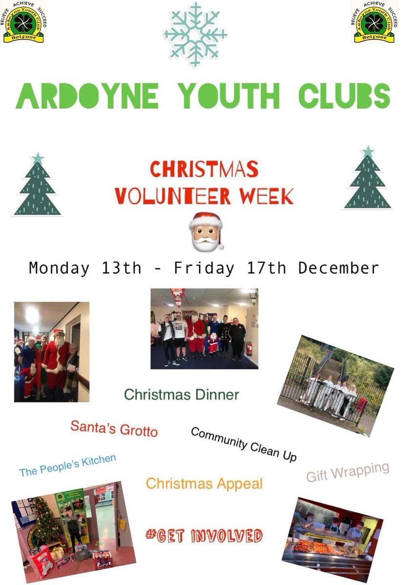 Christmas 2022 Volunteering Atlanta Ardoyne Youth Club (@Ardoyneyc) / Twitter