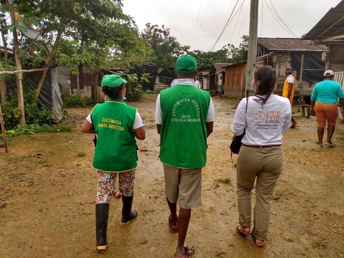 La <a href="/OCocomacia/">ORGANIZACION COCOMACIA</a> agrupa un #TerritorioColectivo de más de 700.000 hectáreas en el Chocó y Antioquia, y es la máxima autoridad para la defensa del territorio, los #DerechosÉtnicos y un modelo de desarrollo propio desde la cultura y cosmovisión del pueblo afrocolombiano.