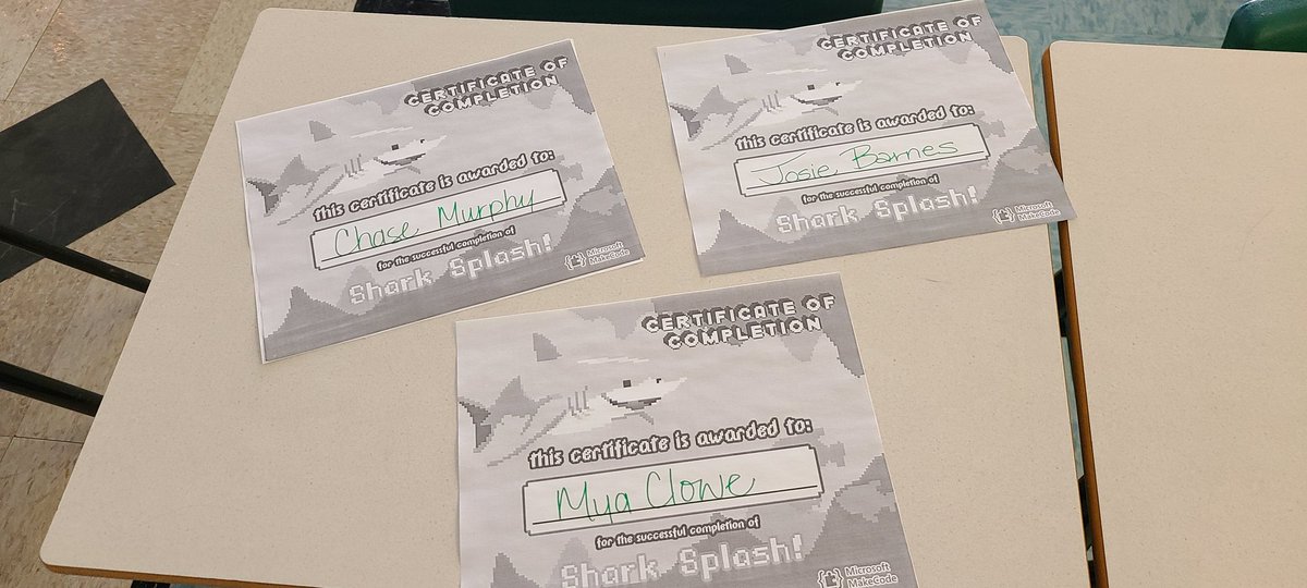 MrsTSkinnerCFA's tweet image. Coding with Grade 9 Science using Microsoft MakeCode to develop the game Shark Splash! @nltatesic #CodeWithTESIC