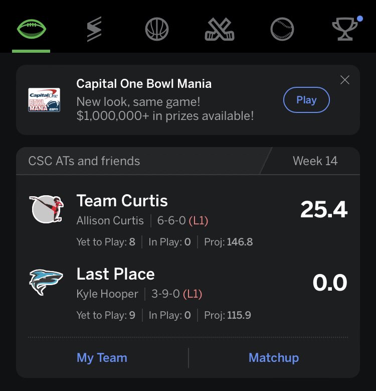 grasshooper21's tweet photo. @redbeard_69 Sometimes you just have to accept your place in the league and name your team what it is https://t.co/ktnh4iLP4m