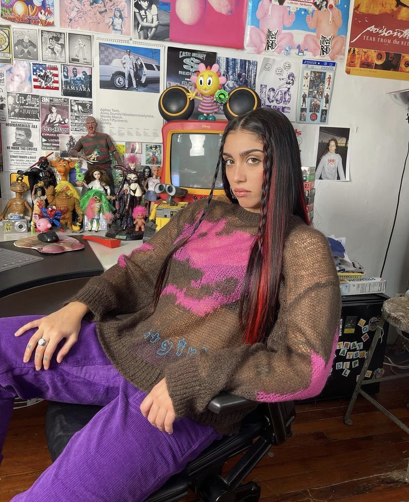 MIUCClAMUSE's tweet photo. lourdes leon for heavn by marc jacobs x stray rats https://t.co/jj0MJqk3J7