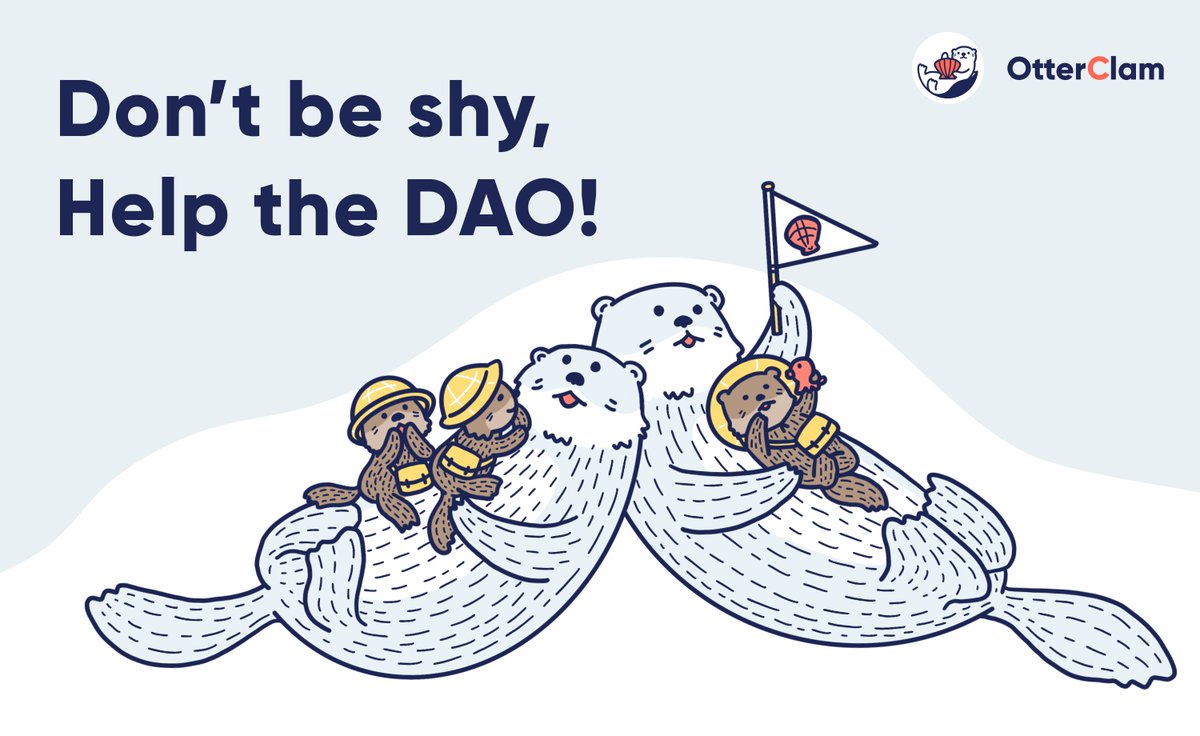 OtterClam's tweet photo. What a way to start the weekend! Otters who helped the DAO got their rewards as promised! Join us, even if you're a river pup! We have the friendliest team of otters (both young and old) who will gladly help you find what tasks suit you best!
#MOGMI https://t.co/5KTDr9tzrk