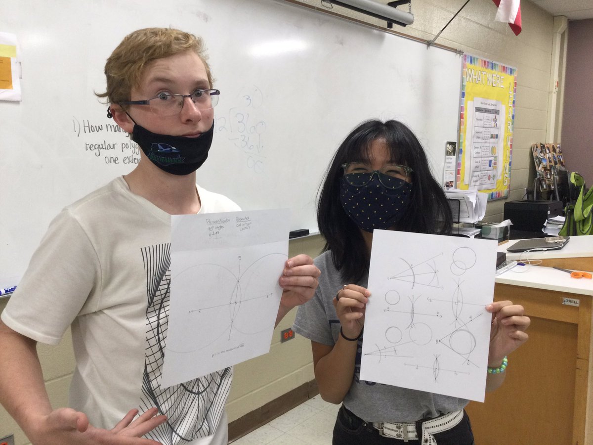 MrsCookMSMath's tweet photo. ✨My students are so incredibly talented. ✨Working with a compass and straight edge requires a lot of patience and grit. 💪#NISDReunited #iteachmath #GeometryClass https://t.co/kJOOJIFBnC