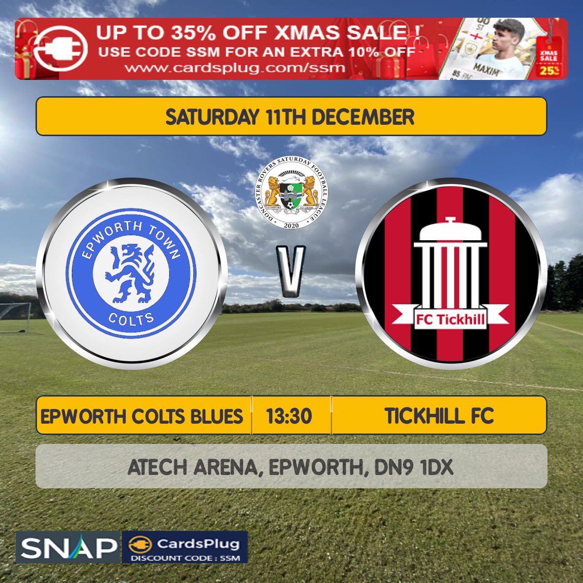 𝙏𝙤𝙢𝙤𝙧𝙧𝙤𝙬! 🗓

🆚<a href="/FcTickhill/">FC Tickhill</a> <a href="/Tickhill_JFC/">Tickhill Juniors FC</a> 
⏰14:00 ko
🏟 ATech Arena 

Tomorrow we’re at home to Tickhill going for a fifth win on the bounce and keep the momentum going into Christmas ! #UTB 🔵🔵🔵