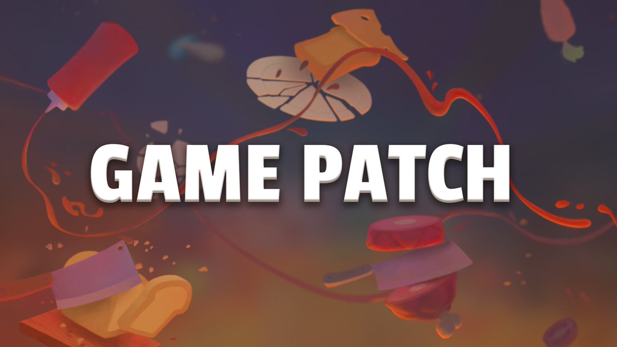 CookOutGame's tweet image. Game Patch: 
✔️ Fixes to network stability 
✔️ Fixes to localization errors 
✔️ Various minor bugs fixes 

Please update your game to ensure you have the best possible experience in the Cook-Out kitchen.