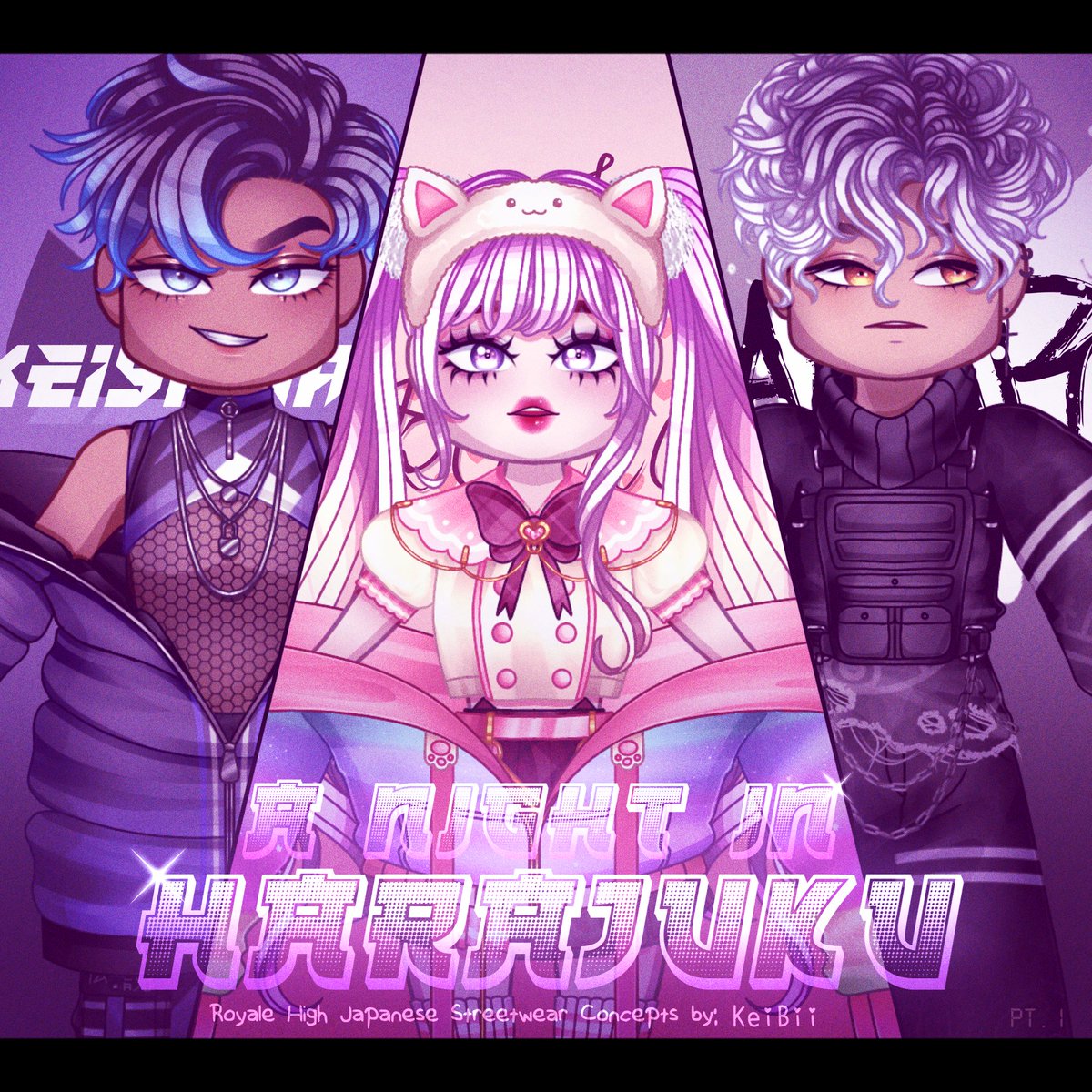 ItsKeiBiiBeee's tweet photo. Introducing: 
♡♡♡♡♡♡♡♡♡♡♡♡♡♡♡♡
A Night In Harajuku Set Concepts!
♡♡♡♡♡♡♡♡♡♡♡♡♡♡♡♡
Contains three set concepts made by yours truly! ^-^
-
These are all streetwear japanese inspired outfits!
-
I hope you guys like them! ^-^
-
#royalehigh #Robloxart https://t.co/Qs1uOQEdDO