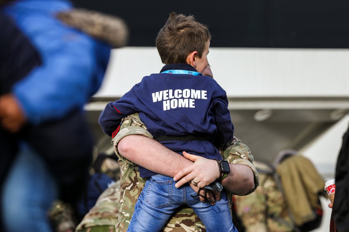 StnCdrRAFMarham's tweet photo. Fantastic end to the week as we welcomed back the remainder of our personnel and industry partner colleagues at the end of their deployment onboard HMS Queen Elizabeth. They will now take a well deserved break and enjoy Christmas with their loved ones. https://t.co/UO9y2nlGaY