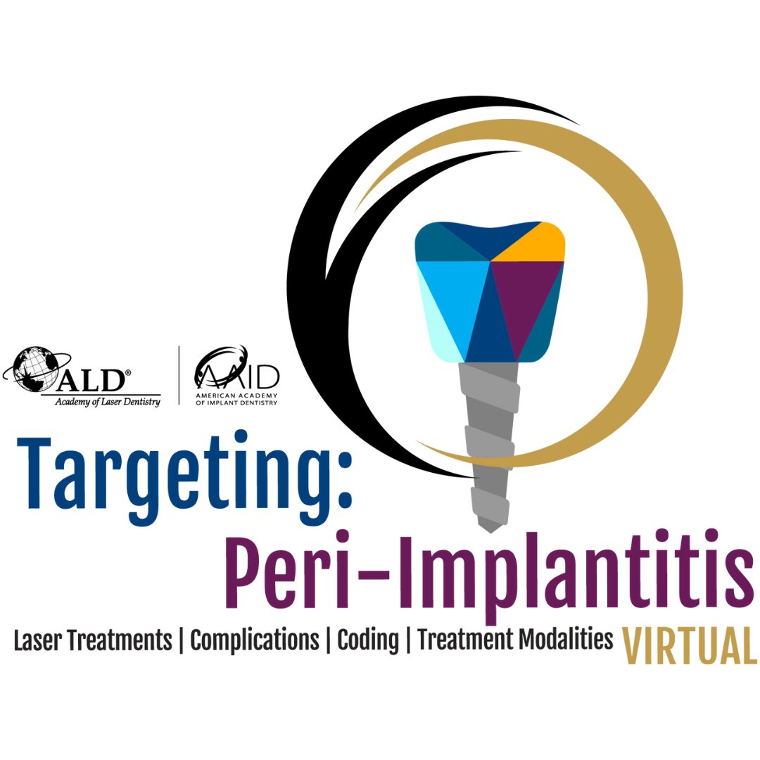 ALDTeam's tweet photo. Have you seen the schedule for The ALD-AAID Joint Symposium - Targeting: Peri-Implantitis? The speaker lineup includes experts in the areas of peri-implantitis, photobiomodulation, laser dentistry and more.

Register here https://t.co/1bQOxTwKi9
#periimplantitis #laserdentistry https://t.co/uRKNBeTswr
