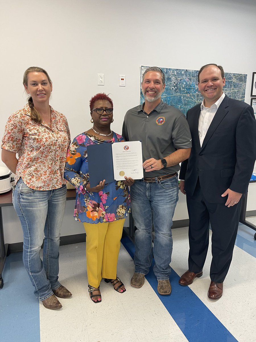 I was honored to join Ms. Ella Banks today as she celebrated her retirement after 40 years of serving our <a href="/LamarCISD/">Lamar CISD</a> children as a bus driver. We are so fortunate to have folks like her caring for our students from the first moment they step on the bus in the AM. <a href="/LCISDSchoolBus/">LCISD Transportation</a>