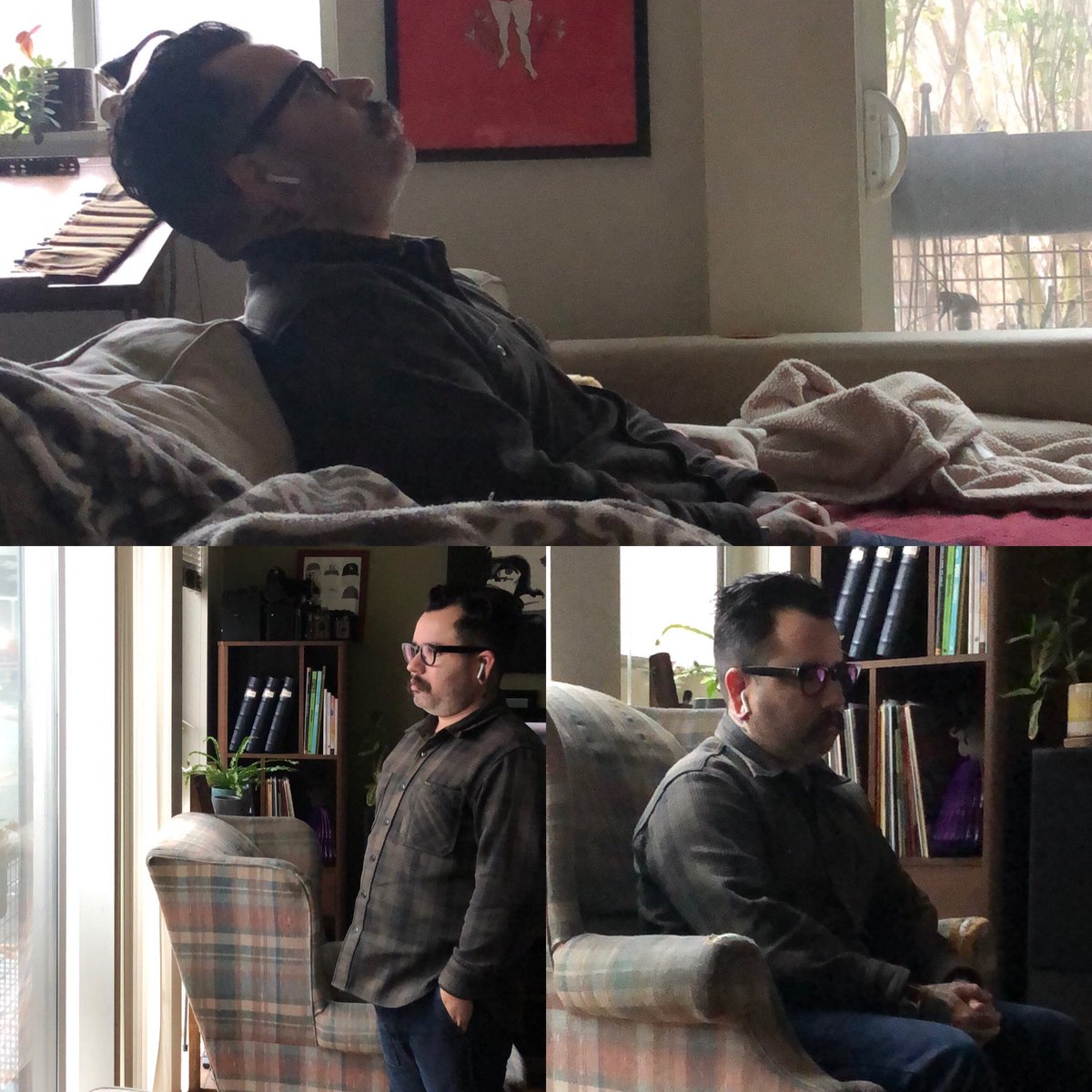 “Does working from home ever get lonely?”

Me working at home: