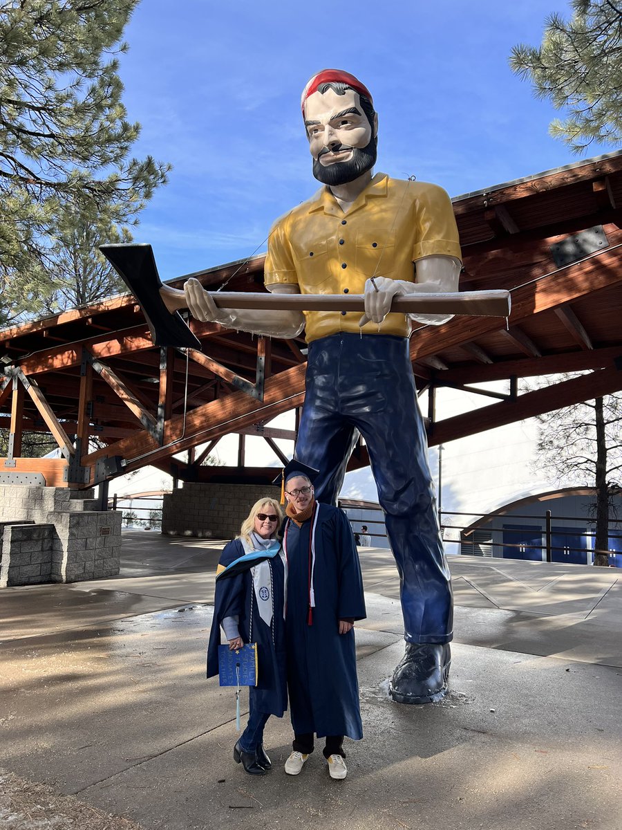 ThePeaceProf's tweet photo. Mother-Son graduation!! #NAUgrad - the family that studies together-graduates together. https://t.co/vNHv940Afj