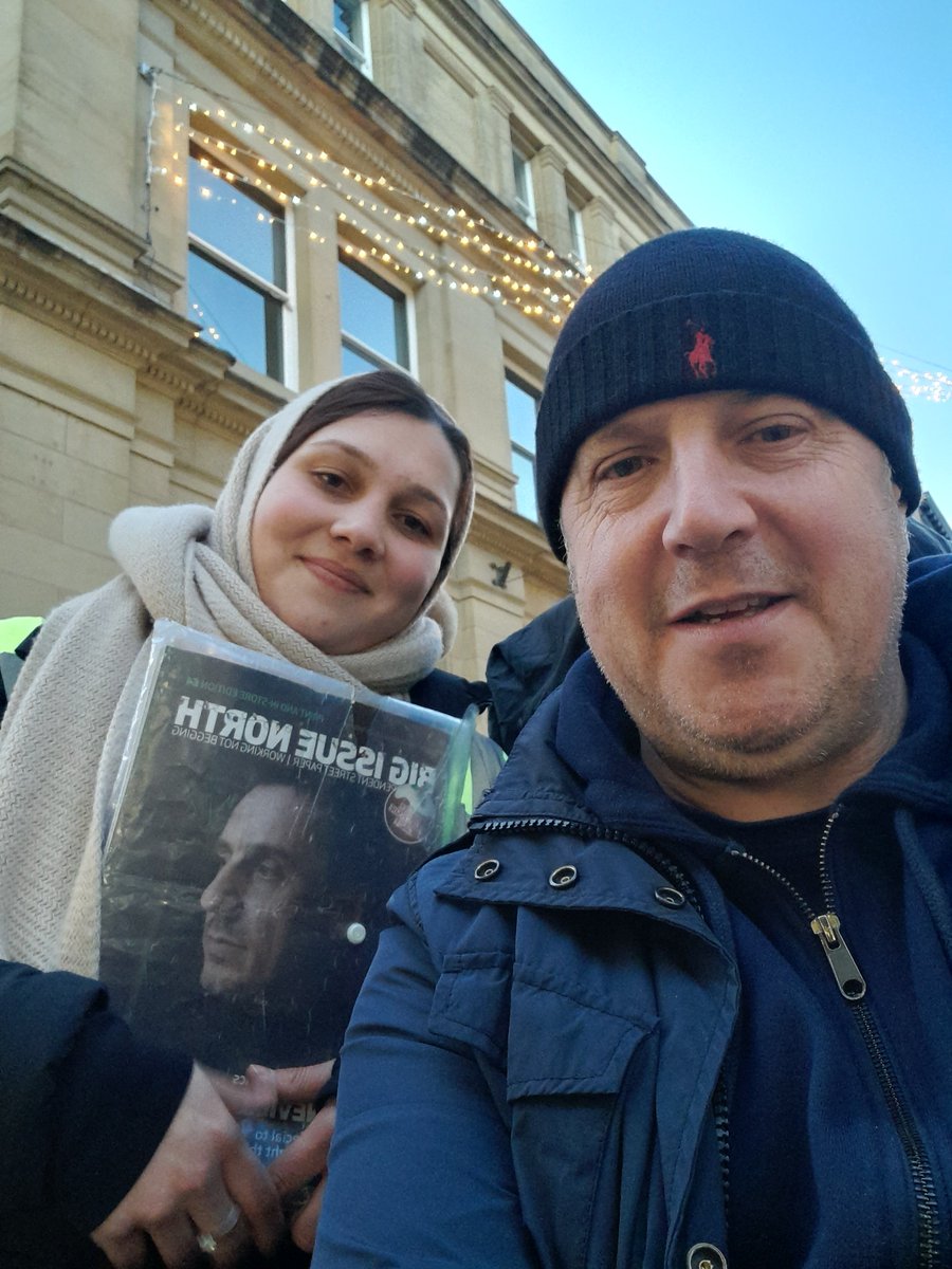 iamreusable's tweet photo. This is the lovely Anna on her pitch in York selling the @bigissuenorth  she would like to wish all her customers a Merry Christmas. Please support Anna and all the sellers this Christmas. @jdmcgall @iamreusable on out reach in York. @theyorkmix @BBCYork #BeKind RT https://t.co/usxYIcA04E