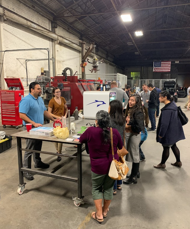 bluedolphineng's tweet photo. Blue Dolphin Design and Engineering offers state-of-the-art 3-D printing and vendor partnering. 
These pictures were taken at our 3D Printing booth at various Fresno ArtHop, showing visitors all the possibilities of 3D Printing. #3dprinting #bluedolphin #engineering https://t.co/TtQzER5t90