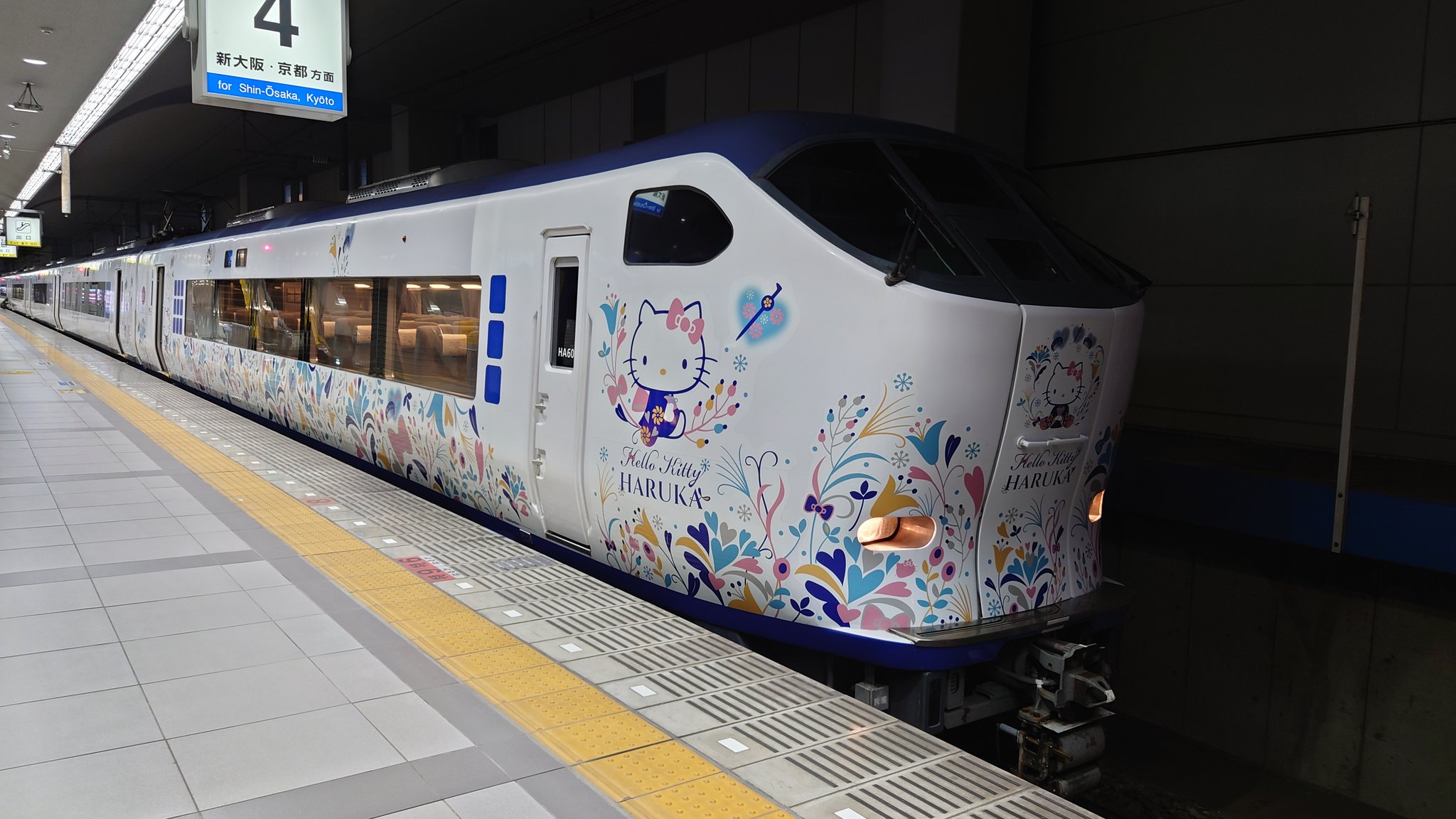 かなたん わざわざ関西空港駅まで行って関空特急はるかに乗車 どっちもハローキティ仕様 どこでもきっぷの指定席 枠が全て埋まってるので271系には乗車不可 自由席がある281系に乗車 どこでもきっぷ T Co As7t4io1cd Twitter