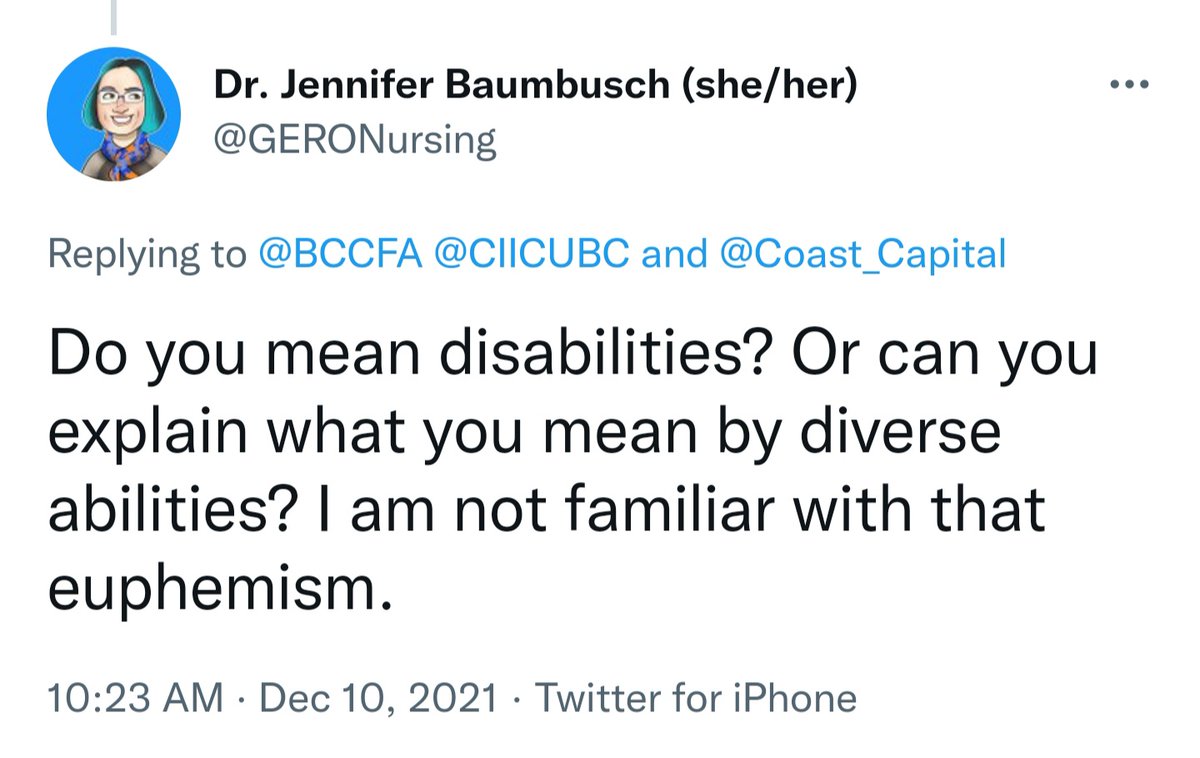 New euphemism just dropped.
Enjoy that 'diverse' ratio @BCCFA 

#DisabledIsNotABadWord