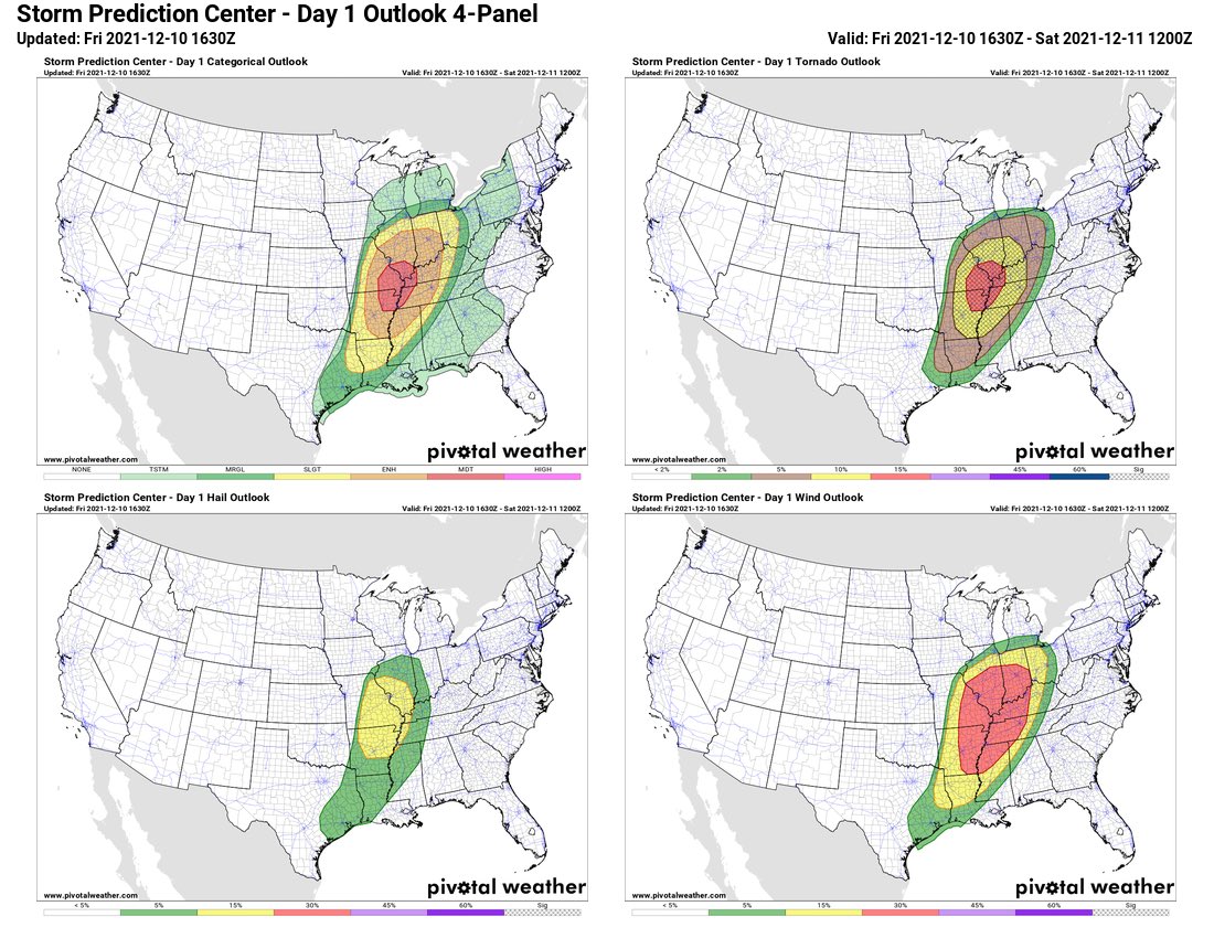 winsiegfriedEM's tweet photo. Busy weather day. Strong Low Pressure System moving through Central US. On the Northside in the northern plains is Winter Storm #Atticus. To the south an enhanced to moderate risk of  #severeweather is present. https://t.co/ABixICl58B