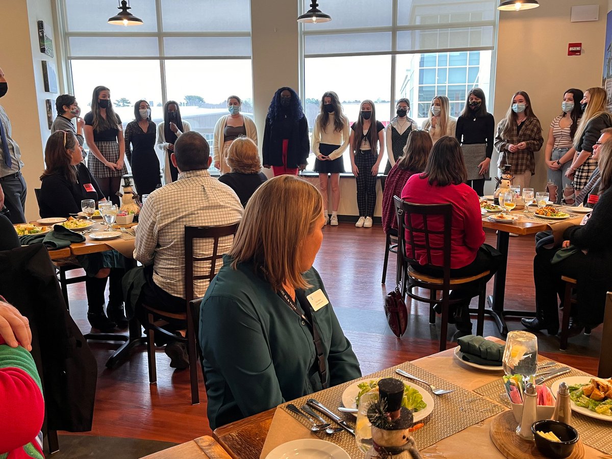 EssexNorthShore's tweet photo. Excited to be at the North Shore Superintendent Round Table Holiday Luncheon enjoying choral performances by Danvers and Beverly students and a wonderful lunch prepared by our Culinary Students! #beautifulvoices #ENSLeadership #ENSCulinary #CareerTechEd #HawkTalk #ENSATS https://t.co/LVgfqS7oU7