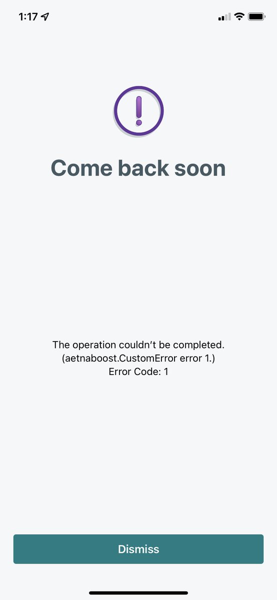 KieraAnne's tweet photo. @Aetna This is what I get on the app and website when trying https://t.co/gSPapSi9XU