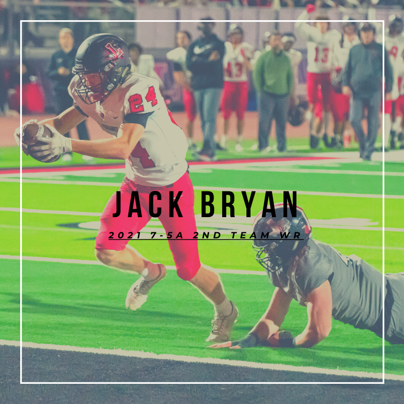 LHSRedhawksFB's tweet photo. Congratulations to District 7-5A Division II 2nd-Team WR, Jack Bryan! 🔴⚫️

#OneChoice ☝️ https://t.co/aKPXPjNNXt