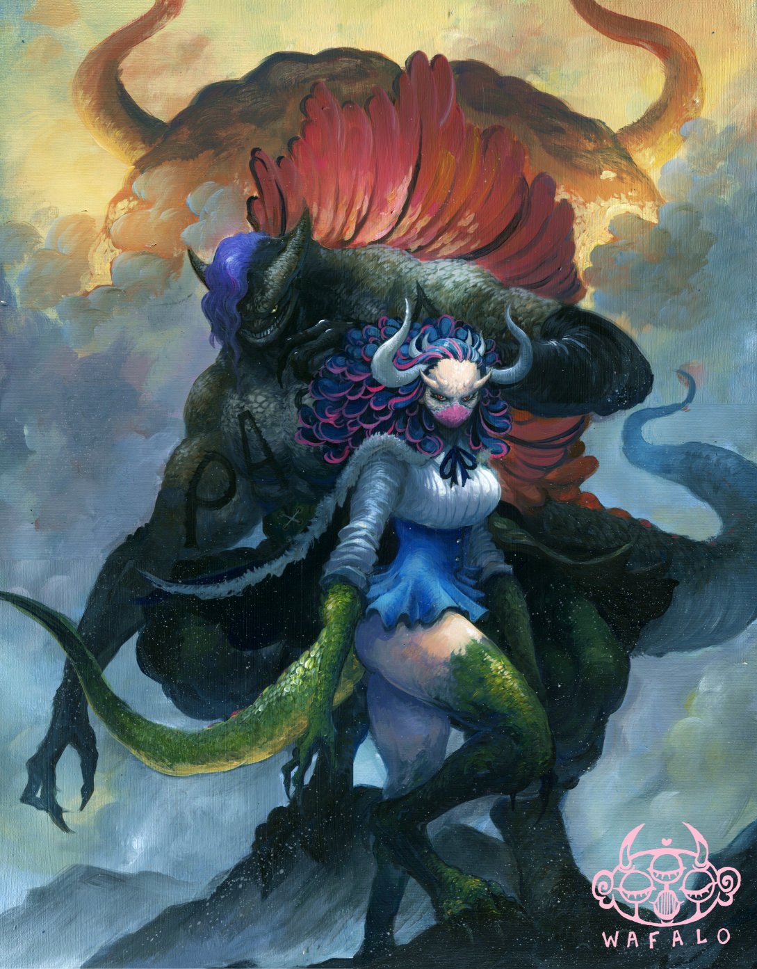 WAFALO opens 6/2 7/6) on Twitter "ULTI // PAGE ONE, acrylic on