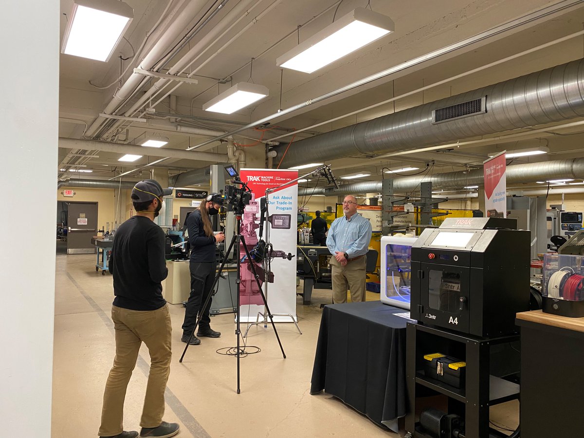Some behind-the-scenes footage of us filming today at ARM Member @NewCentCareer  for a new video being developed by <a href="/MFGUSA/">Manufacturing USA</a> about how Manufacturing USA Institute are building and empowering the workforce of the future!