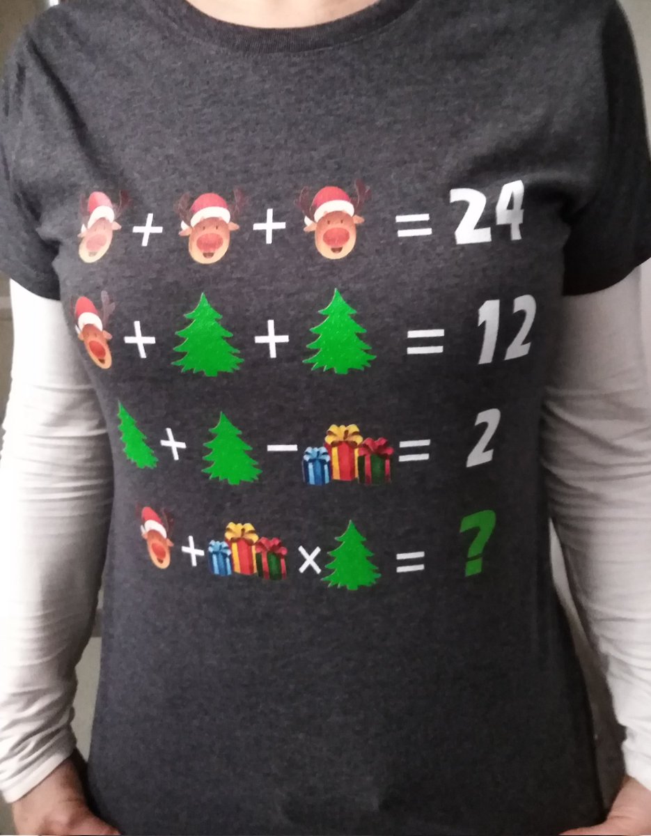 ChRolandMaths's tweet image. À vous de jouer ! 🤔

🎄 🎁 🐷 ?

#mathslove #mathsenvie #mathsfun #mathématiques #énigme #tshirtfun #noël 

📸 (perso) 😉