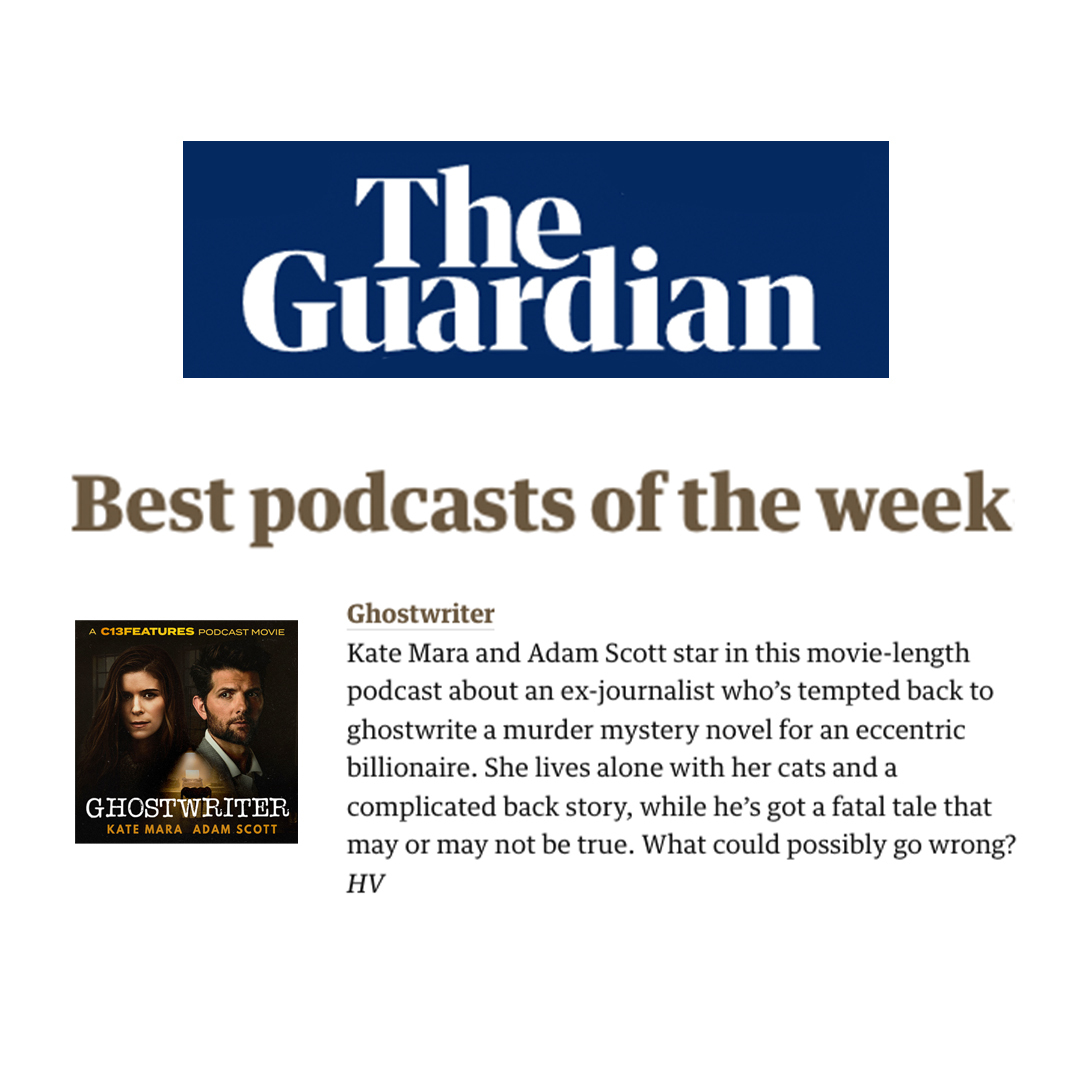 C13Features's tweet image. Find out why #Ghostwriter is one of the @Guardian’s Best Podcasts of the Week ⭐ Listen for free: link.chtbl.com/GhostwriterPod…