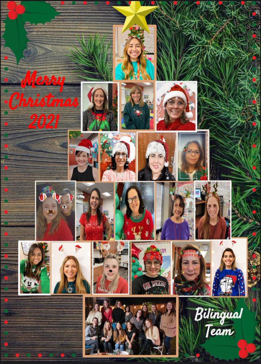 There is no doubt we are a great team working together in a great school, but we are more than a great team, we are a great family.  From our bilingual family to yours we wish you a Merry Christmas 🎄
