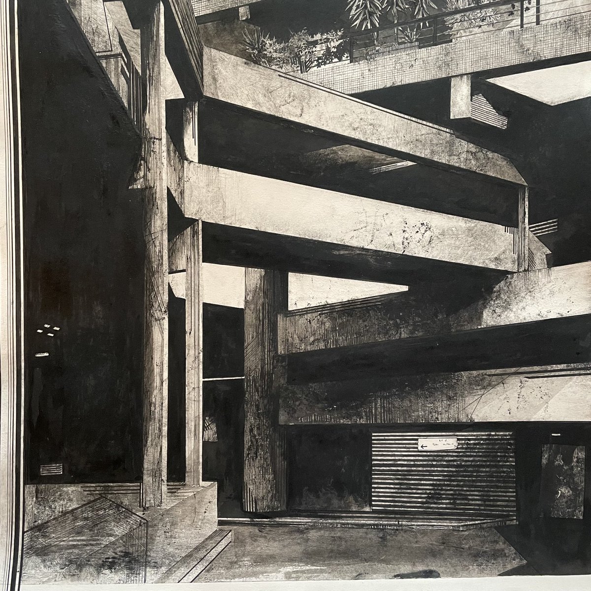 FujikoRose's tweet photo. Concrete Columns
One of the pieces made for my exhibition, can you guess what iconic brutalist piece this is from? 

Complimentary Contradictions 7th-17th, JC Gallery Mayfair https://t.co/XEEeRIpg2B