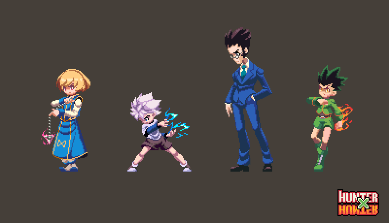 yesham0's tweet photo. Hunter X Hunter #pixelart #ドット絵 https://t.co/h6hOIVJUCI