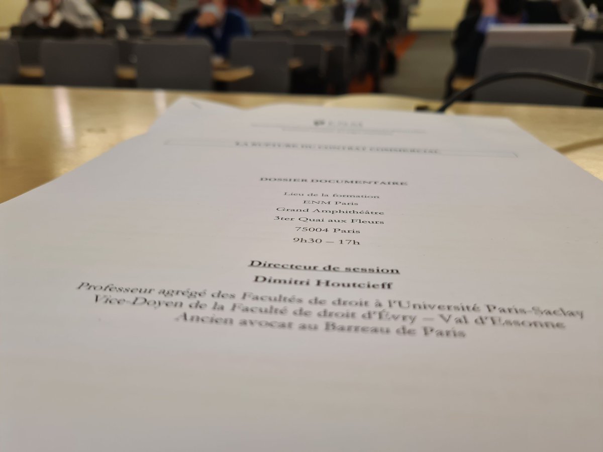 DHoutcieff's tweet photo. Un grand plaisir d'avoir dirigé cette session de formation des juges consulaires organisée par l'ENM, qui a donné lieu à des échanges très riches. https://t.co/809jk2Cfhf