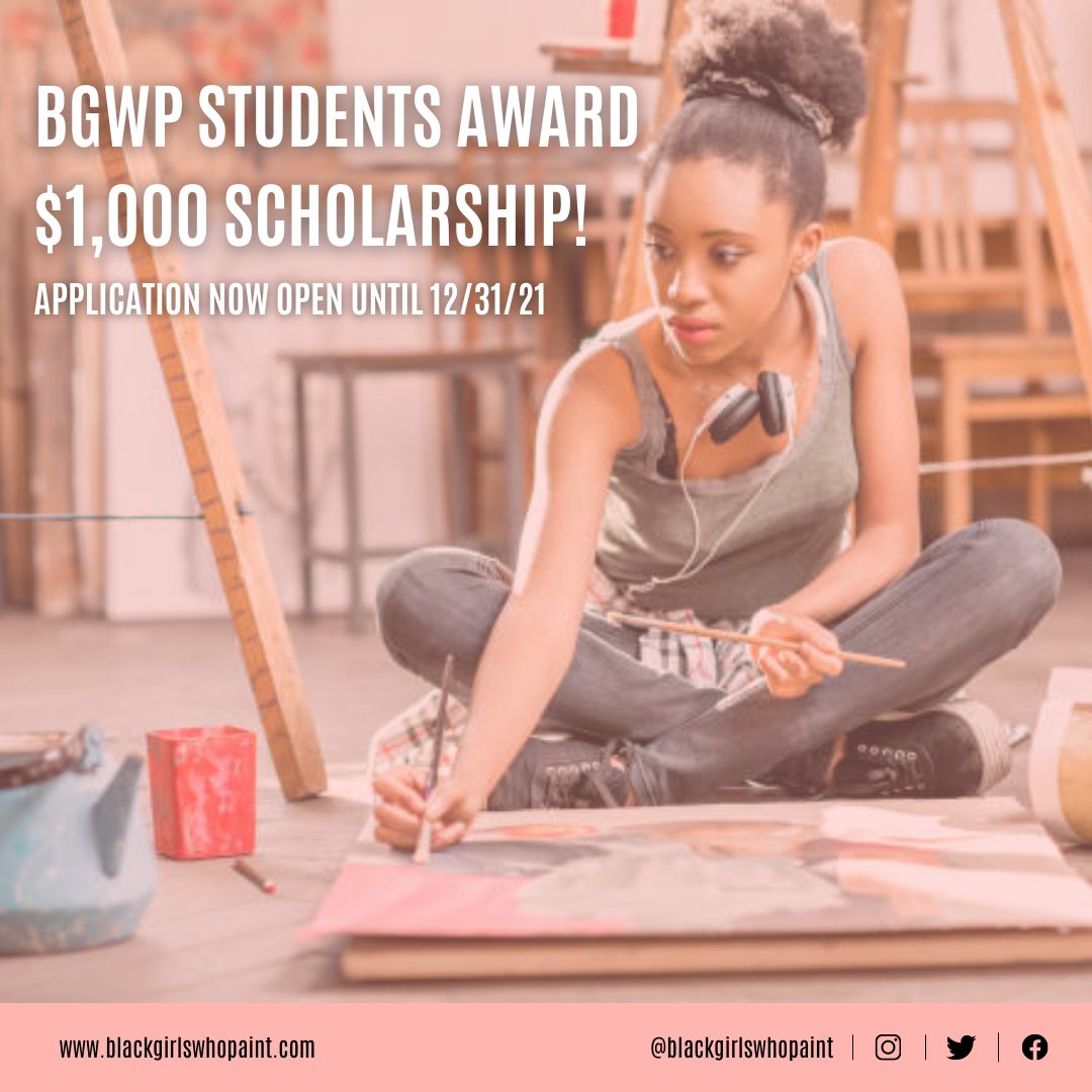 BGWPtweets's tweet photo. Have you heard? The BGWP Students Award scholarship supports our next generation of talented Black women artists with a $1,000 academic award! Share the word to other visual arts students! Applications are open!
https://t.co/lyN5Nkauii https://t.co/jflEudRnFw