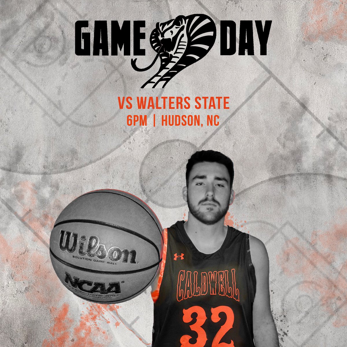Caldwell_MBB's tweet photo. IT’S GAME DAY‼️

🆚 Walters State
🟠 Hudson, NC
🟠 Caldwell Classic
🟠 6pm https://t.co/lnCZUZKHLN