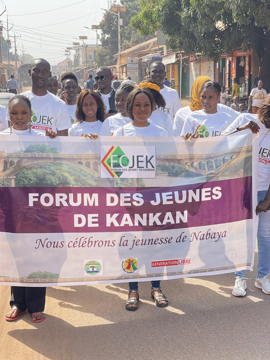 hamidousif's tweet photo. Nous célébrons la plus prestigieuse des rencontres de la jeunesse de Nabaya.

Étape #carnaval
#ForumdesjeunesdeKankan 
#FOJEK2021
#Ambassadeur2021
@HamidousifD 
@ajluddguinee https://t.co/7e1KIIbKhi