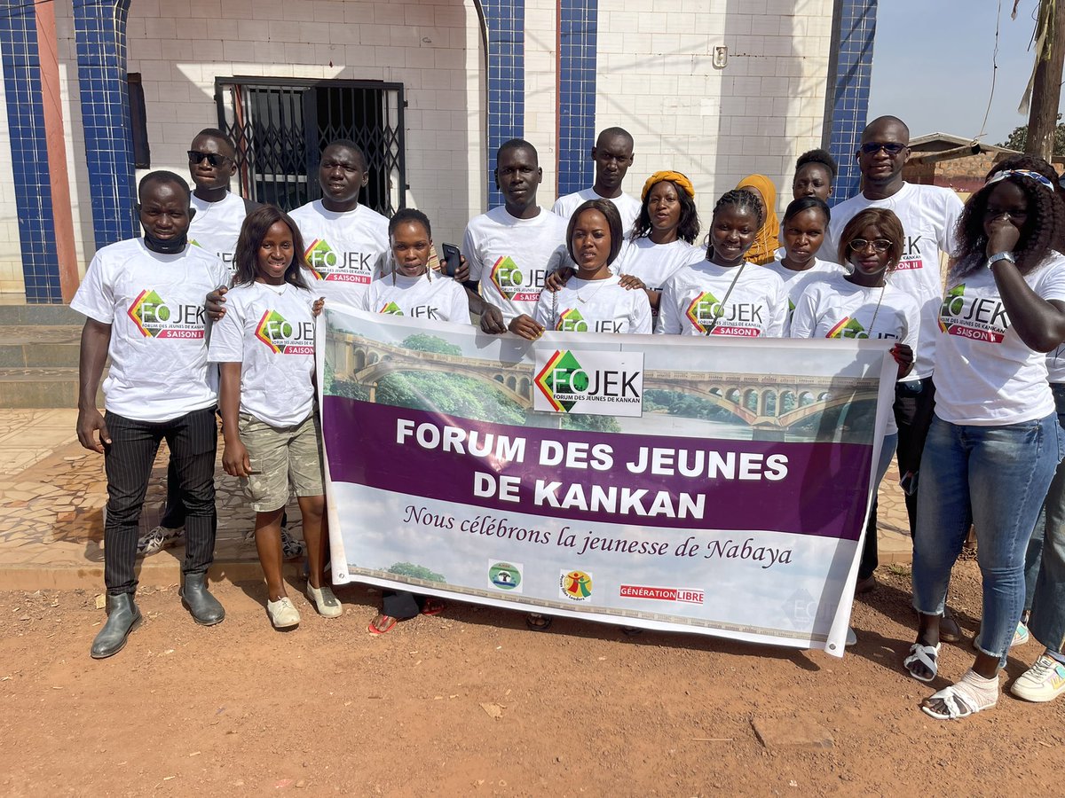 hamidousif's tweet photo. Nous célébrons la plus prestigieuse des rencontres de la jeunesse de Nabaya.

Étape #carnaval
#ForumdesjeunesdeKankan 
#FOJEK2021
#Ambassadeur2021
@HamidousifD 
@ajluddguinee https://t.co/7e1KIIbKhi