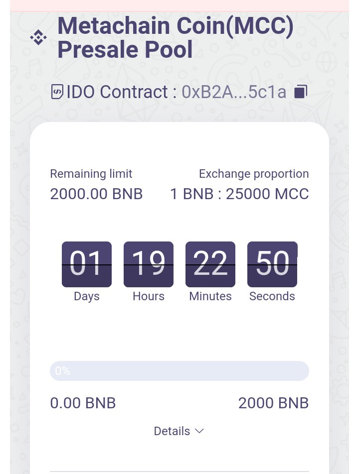 Metachain_Coin's tweet photo. Metachain presale starts in 1 day 19 hours. Presale link here
https://t.co/lAZUlaxZpK
#Metachain #Metaverse #ICO https://t.co/O1Wt2M0DbZ