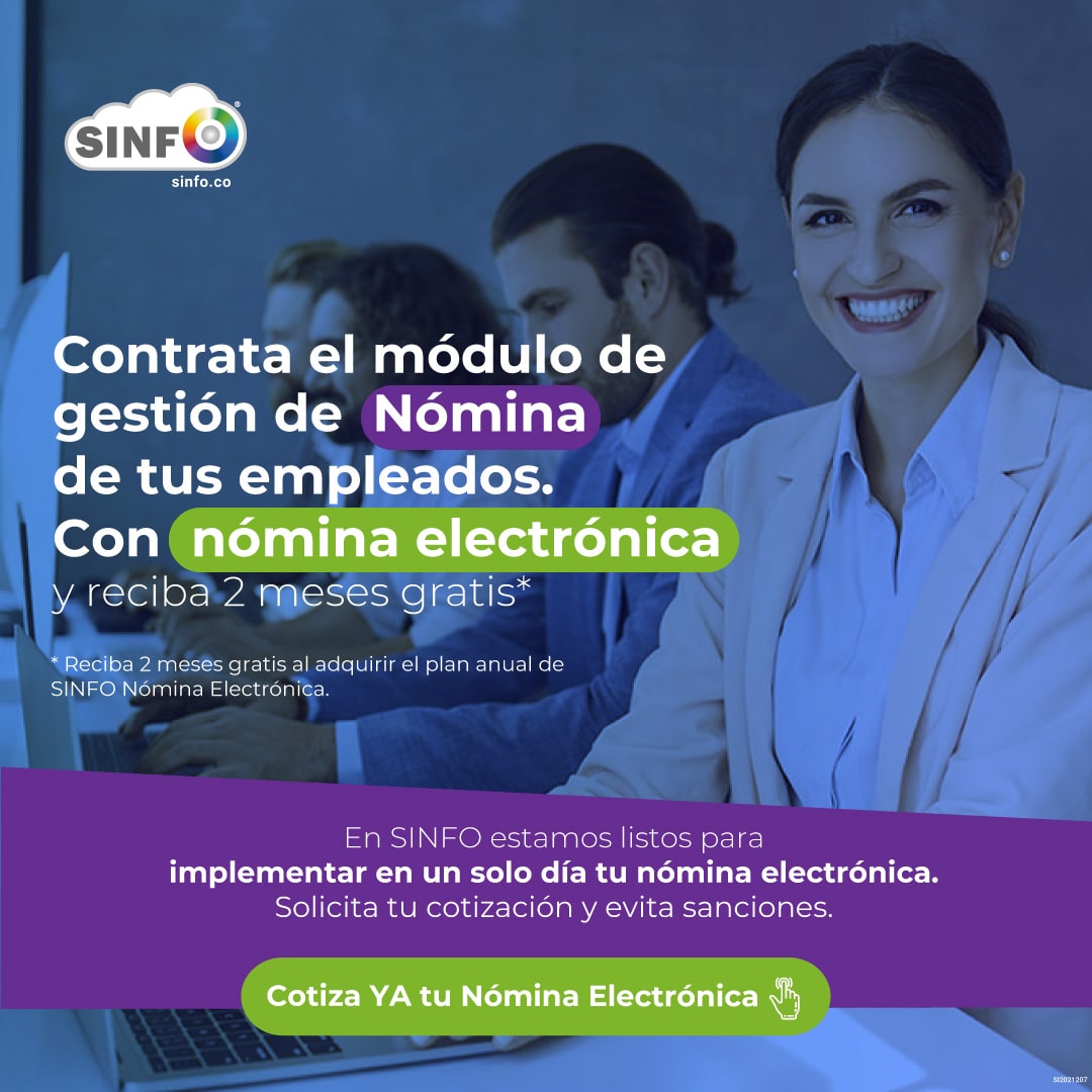 🚨¡Implementa en 1 SOLO DÍA tu #nóminaelectrónica con SINFO!
Automatiza, lleva control de cambios y genera reportes de empleados con el módulo de Gestión de #Nómina de SINFO. Además, *recibe 2 meses gratis al adquirir el plan anual de SINFO.
👉Cotiza AQUÍ: sinfo.co/cotizar-nomina…