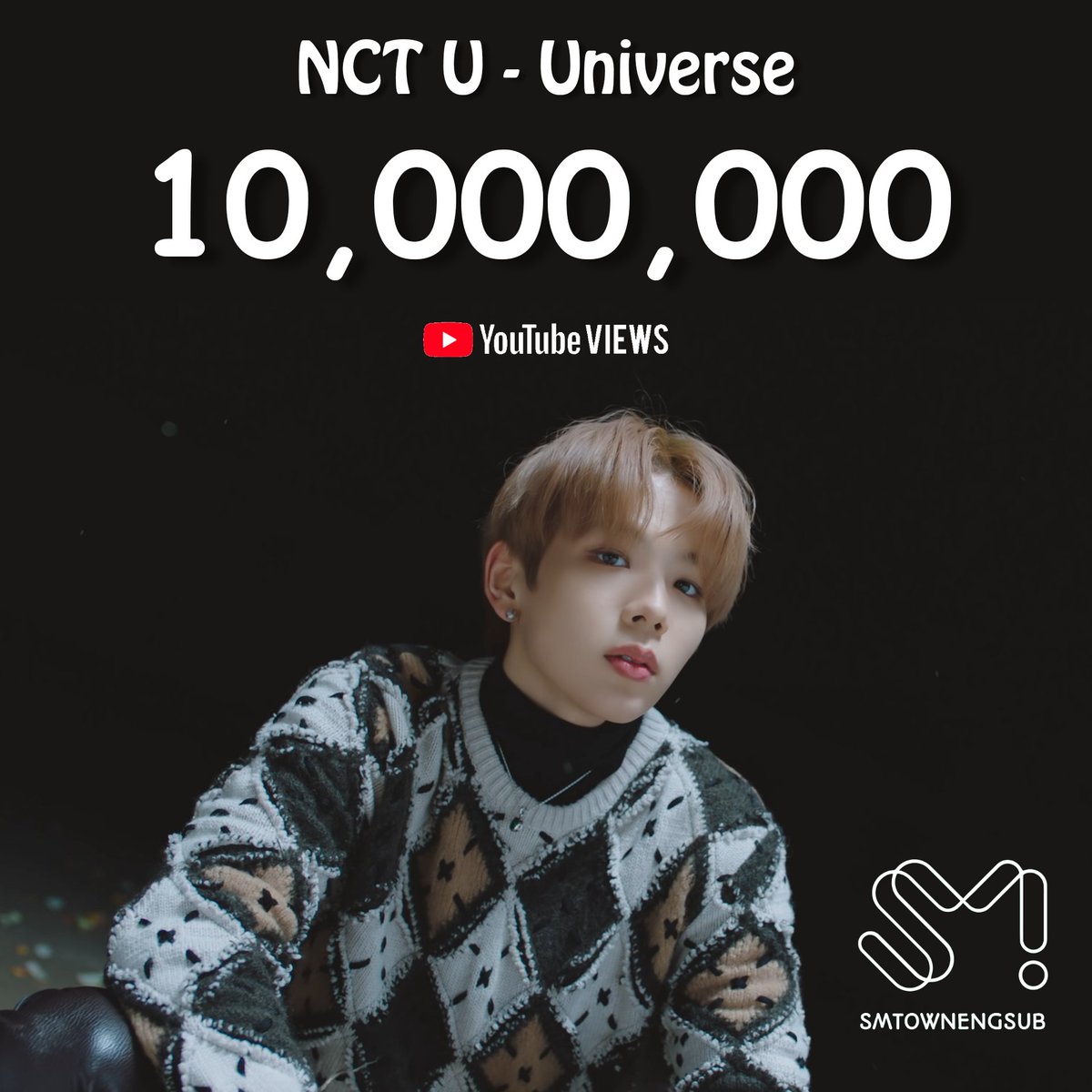 .@NCTsmtown U's 'Universe' becomes the fastest NCT music video to hit 10,000,000 views on YouTube (9 hours)