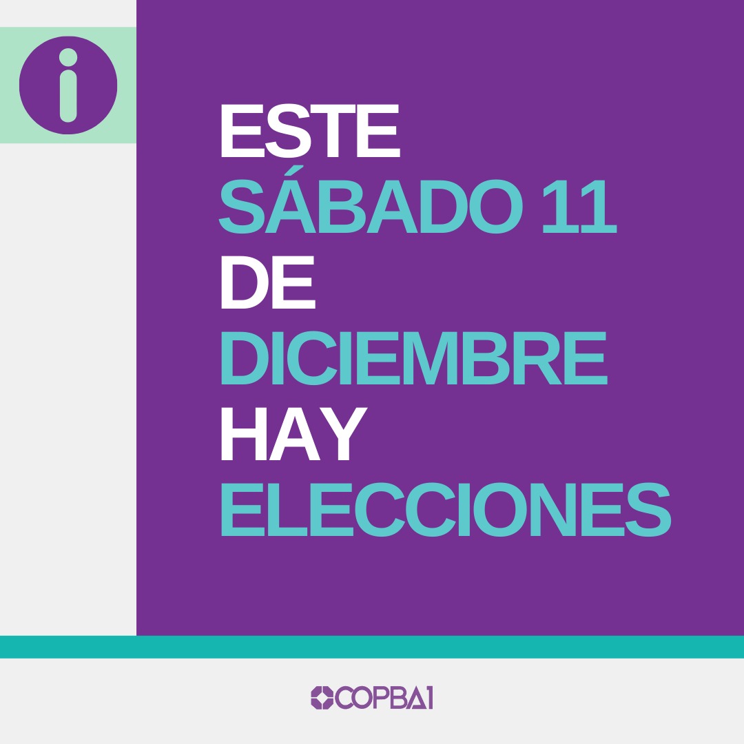 ⚠️ATENCIÓN Colegas:
.
📢Este sábado HAY ELECCIONES, porque la Cámara de Apelaciones en lo Contencioso Administrativo RECHAZÓ la nueva medida cautelar que puso en la Justicia la Lista Unión y Compromiso, con el objetivo de frenar las elecciones.
.
🟣Este sábado vení a votar.