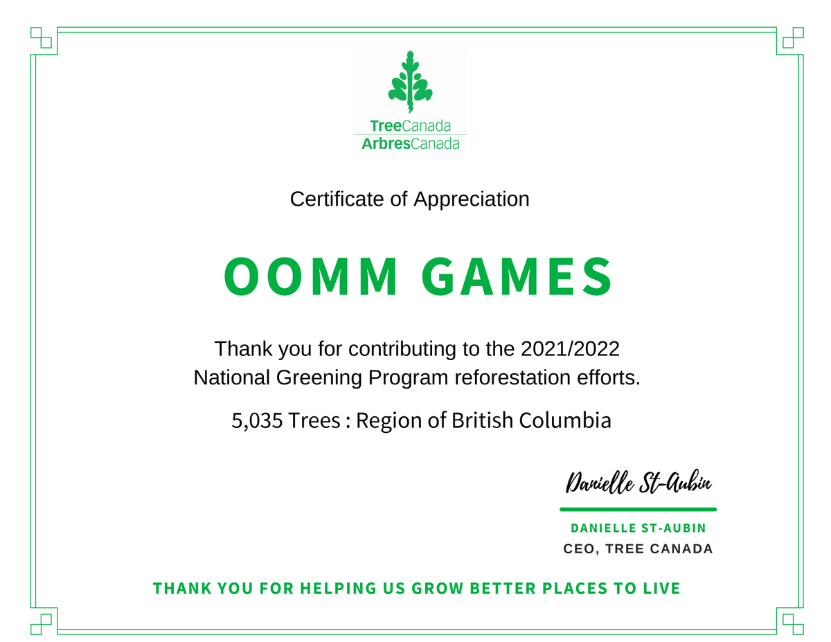 Through our Mythwind #Kickstarter, we are proud to have sponsored the planting of 5,035 #trees. 
Thank you to all of you who helped make this happen!
#boardgames #environnement <a href="/TreeCanada/">Tree Canada</a> #BetterTogether