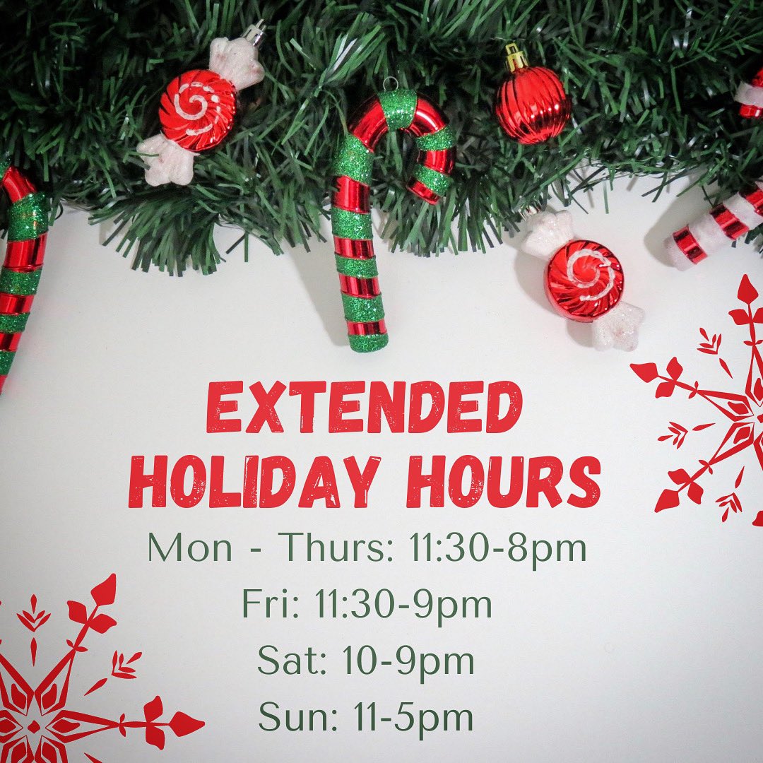 gamegiantfargo's tweet photo. Check out our extended holiday hours all those still needing to check off their gift list 👏🙌👏 https://t.co/Gris01xdnc