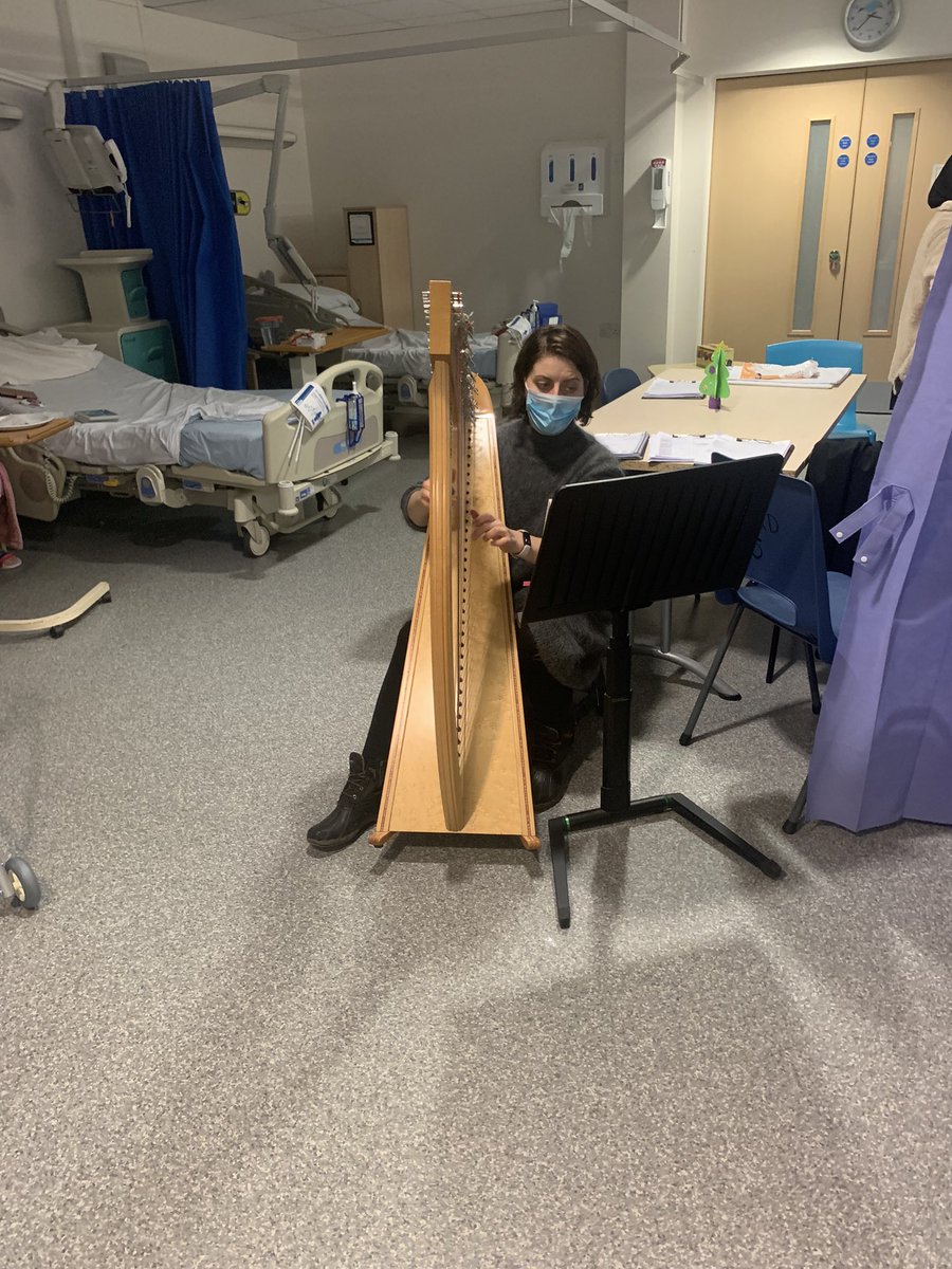 Merry Christmas in advance from #Ward 5 Care of elderly team. We had a lovely day with out medical, nursing and AHP team. And moreover Our patients had a lovely time enjoying the harps. #Happy Christmas