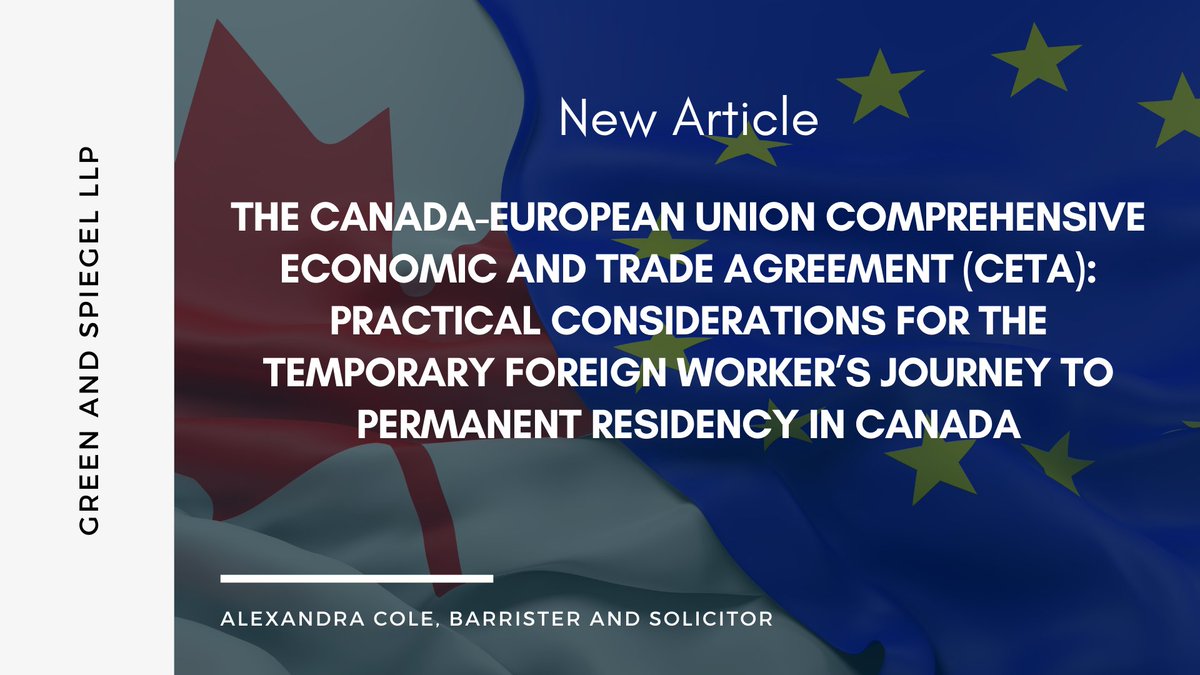 GreenAndSpiegel's tweet photo. Senior Associate @AlexCole_gands explores the Canada-European Union Comprehensive Economic and Trade Agreement (CETA) and highlights its unique positioning compared to other Free Trade Agreements. Read the full article here: https://t.co/sNfq3Pk1oL 🇨🇦🇪🇺 https://t.co/hBpOybmbCV