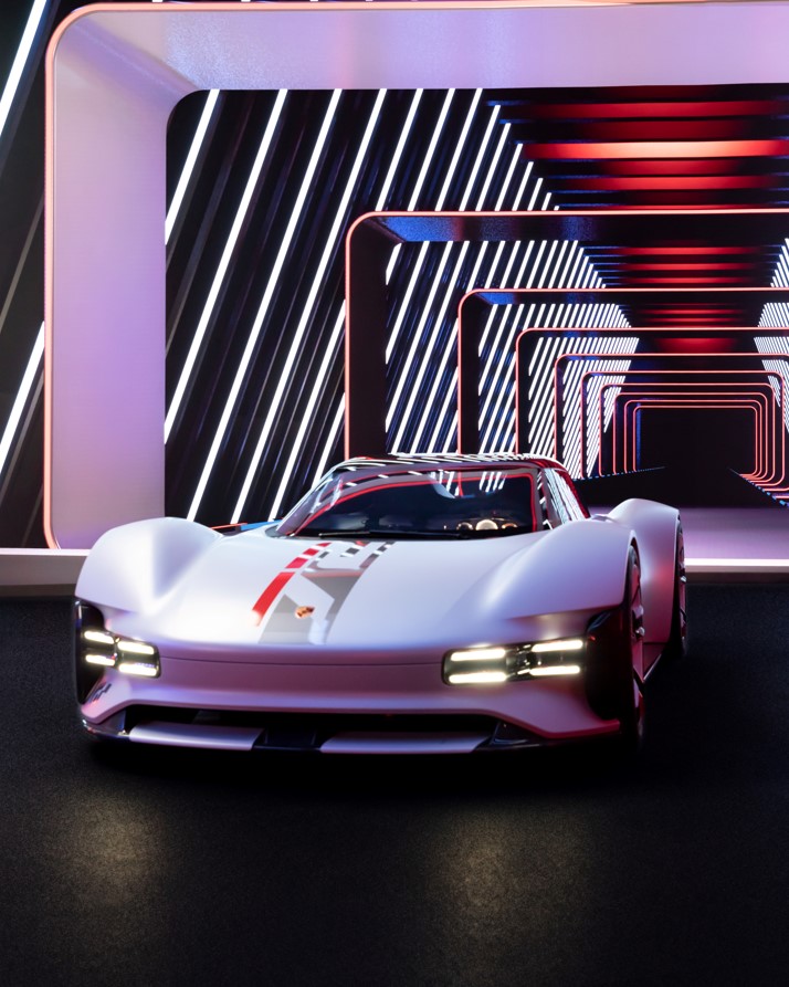 Porsche's tweet photo. You dream it, you drive it. The Porsche Vision Gran Turismo has been developed purely for the digital world, and will only be able to be driven in @thegranturismo 7. Unlock it March 4, 2022. Meet the car here: https://t.co/gzzvzq2r5n #PorscheVisionGT https://t.co/ftCTboHJeL