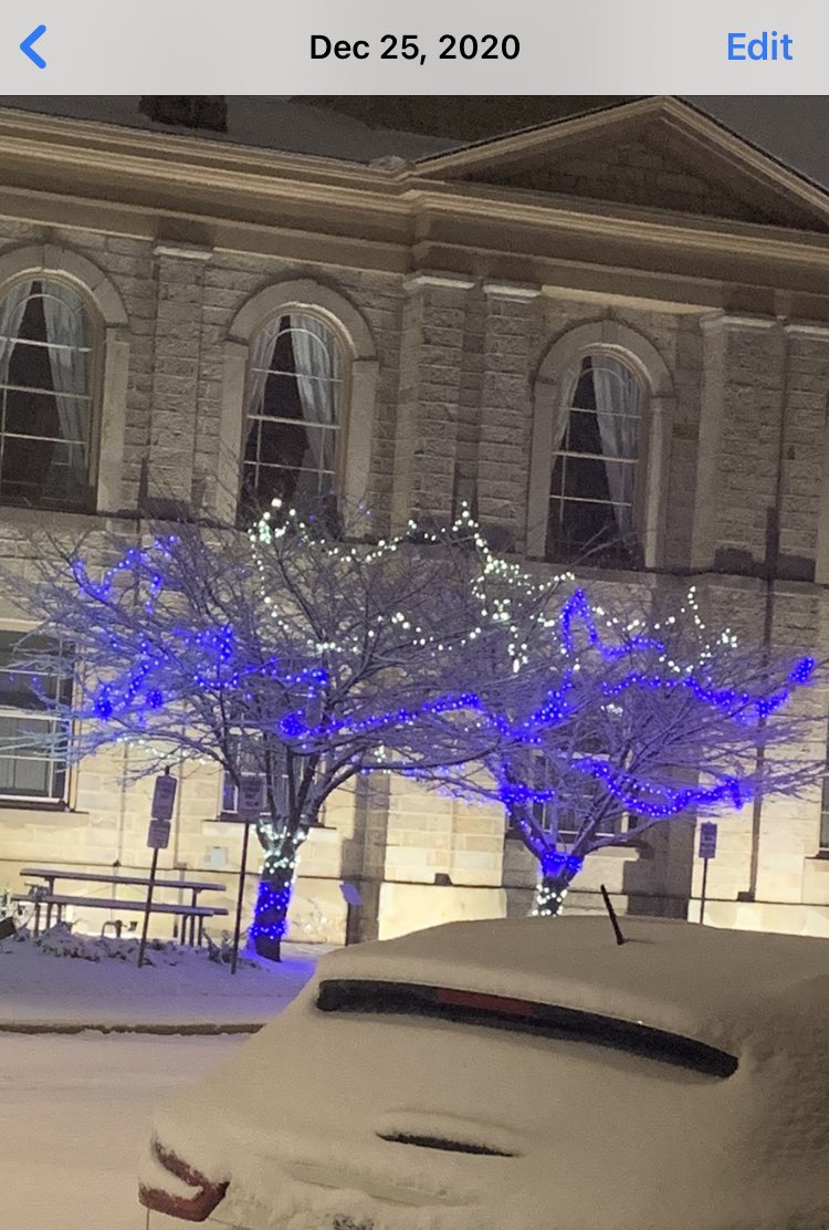 <a href="/cityofhamilton/">City of Hamilton</a> What’s up at the Town Hall in Dundas? 2020 beautifully decorated, 2021 🤷‍♀️