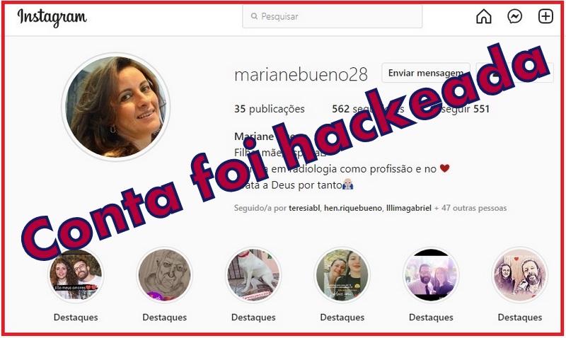 profsamir's tweet photo. ATENÇÃO!
Boa tarde. Hackearam o Instagram de minha esposa, não aceitem nada que vir deste instagram... Por favor, já denunciamos ao administrativo, mas pode levar mais de 24 horas... https://t.co/26mdDBCMbe